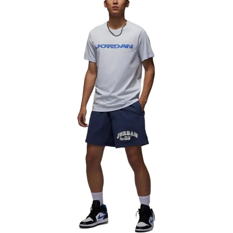 Jordan MVP Casual Shorts Men's Deep Navy Blue/Light Smoke Gray-1