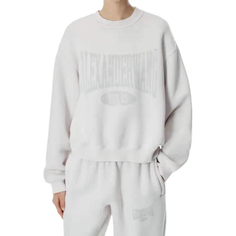 Alexander Wang Graphic Crewneck Sweatshirt White-1