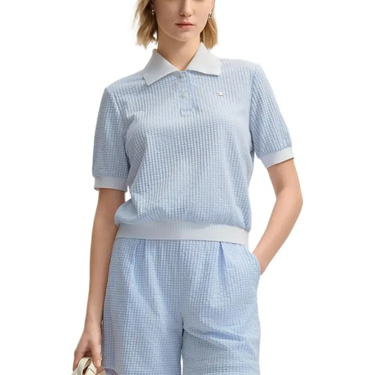 FILA Polo Shirt Women's Ice Heart Blue-2