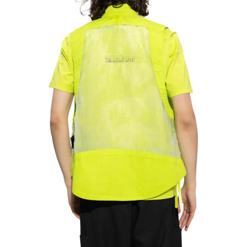 STONE ISLAND Mesh Panelled Zipped Vest-4