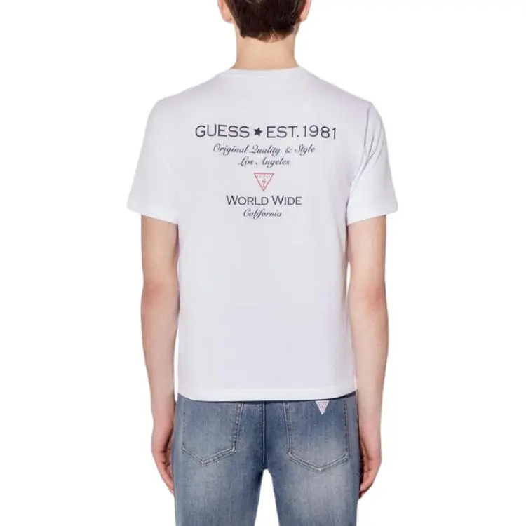 GUESS T Shirts Men White-3
