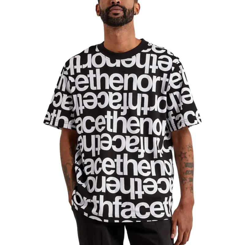 THE NORTH FACE Men's Short Sleeve Aop Box Fit Tee T Shirt Men's Black-2