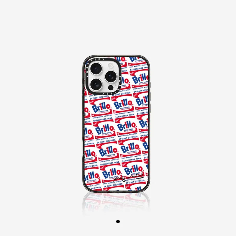 CASETIFY TPU+PC Material Brillo Sticker Phone Cases Compatible With IPhone Collection Artistic-4
