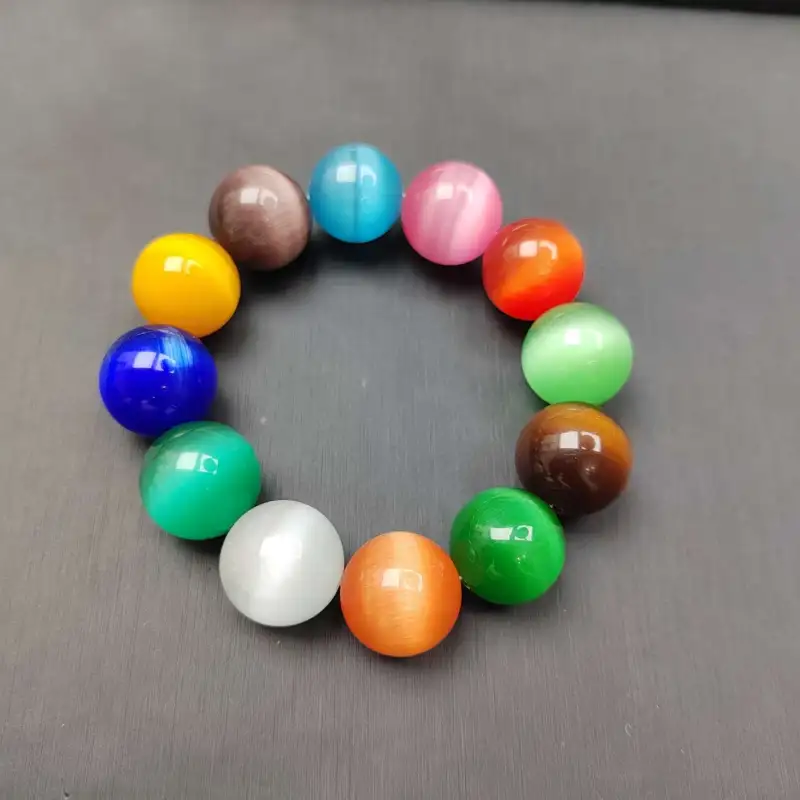 Gifts Glass Cat Eye Bracelets Unisex-1