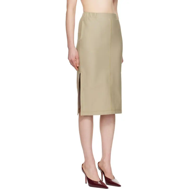 MaxMara Casual Long Skirt Women's Green-2