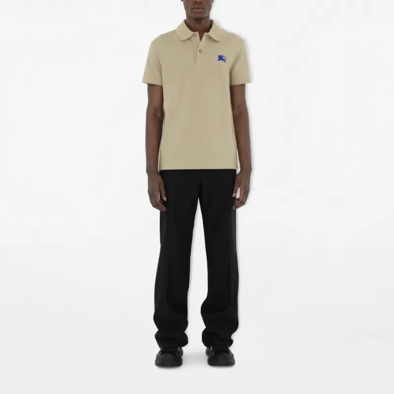 Burberry Logo Embroidered Short Sleeved Polo Shirt-3