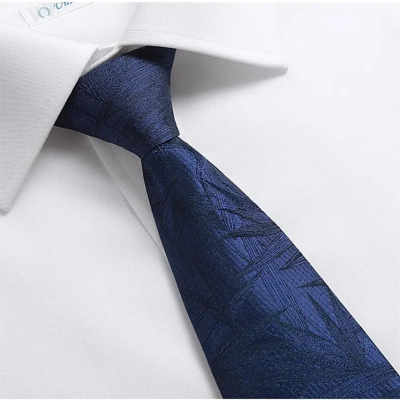 GOLDLION Polyester Ties Men's Gray/Navy Blue-19