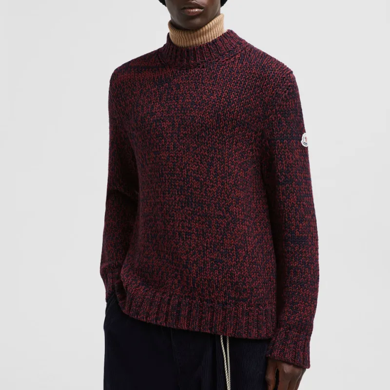 Moncler Mouliné Logo Patch Jumper-3