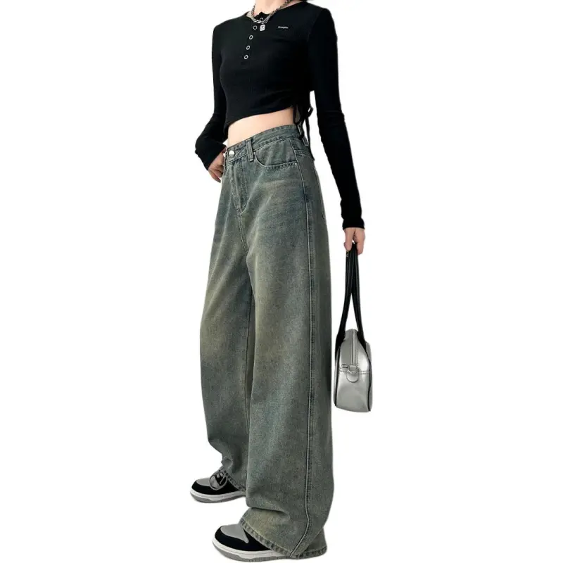 Concubine Zhu Jeans Women's Vintage Blue-6