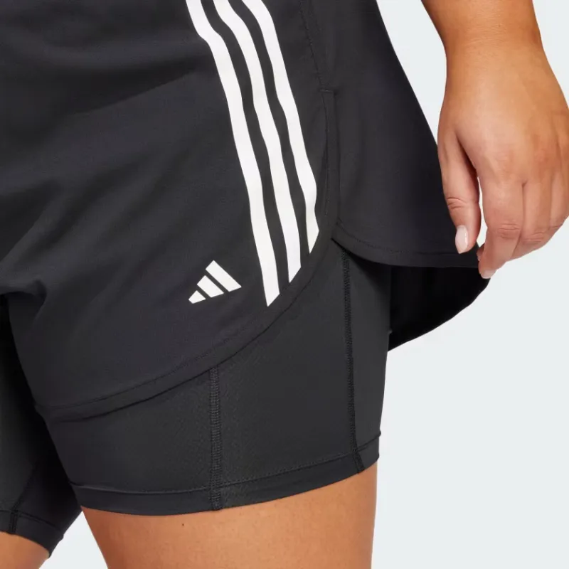 Adidas Free Shipping With AdiClub Own The Run 3-Stripes 2-in-1 Shorts-3