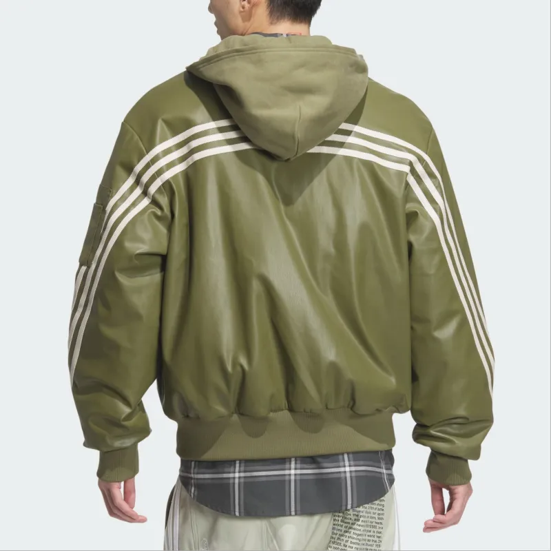 Adidas Originals FW24 Jackets Coats Men's Dark Olive Green-2