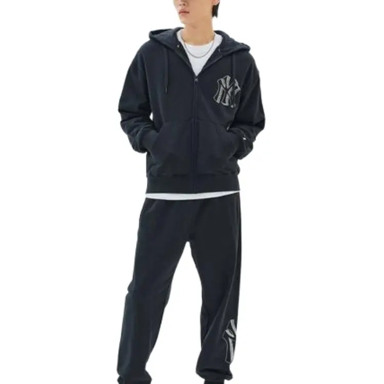 MLB Mega Logo NY Sweatshirts Unisex Carbon Gray-3