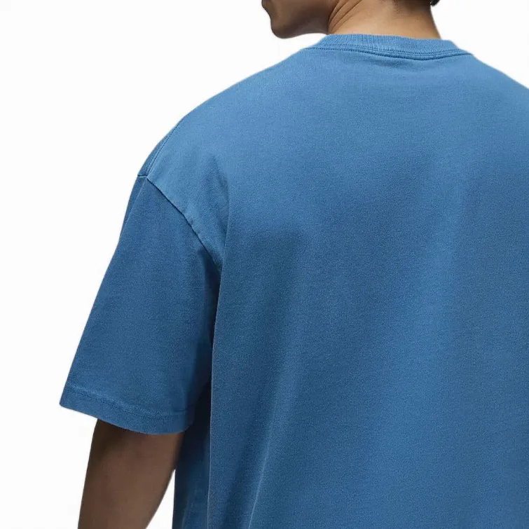 Jordan Drop Shoulder Sleeve T-Shirt Men's Blue-4