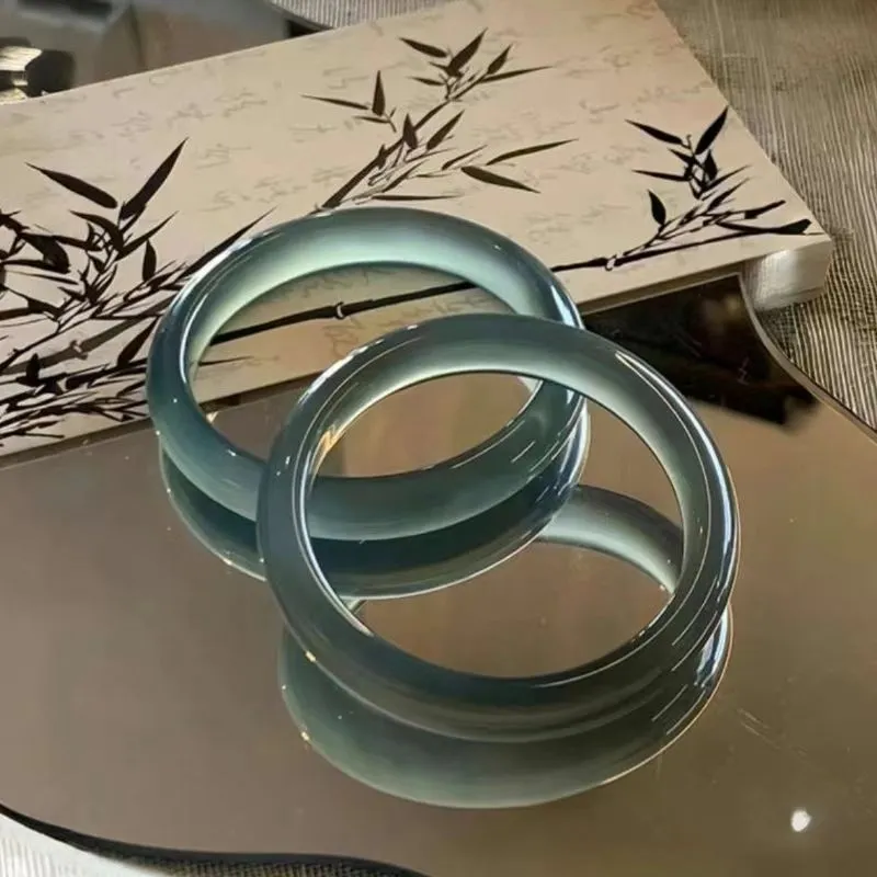 JUNWEN Chalcedony Bangles Women's-5