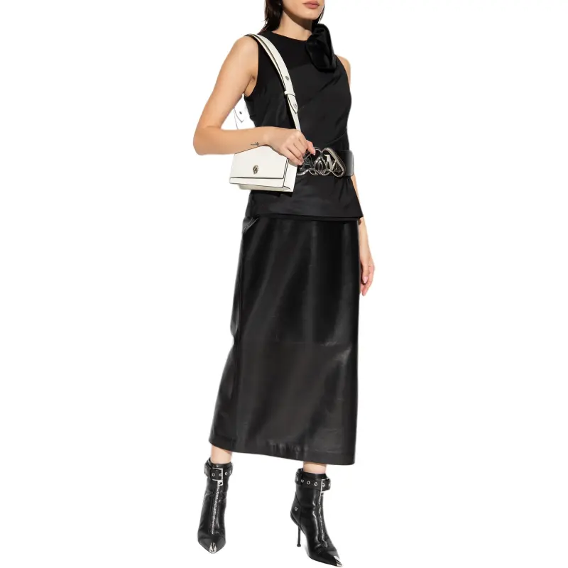 Alexander McQueen Asymmetric Detailed Sleeveless Top-3