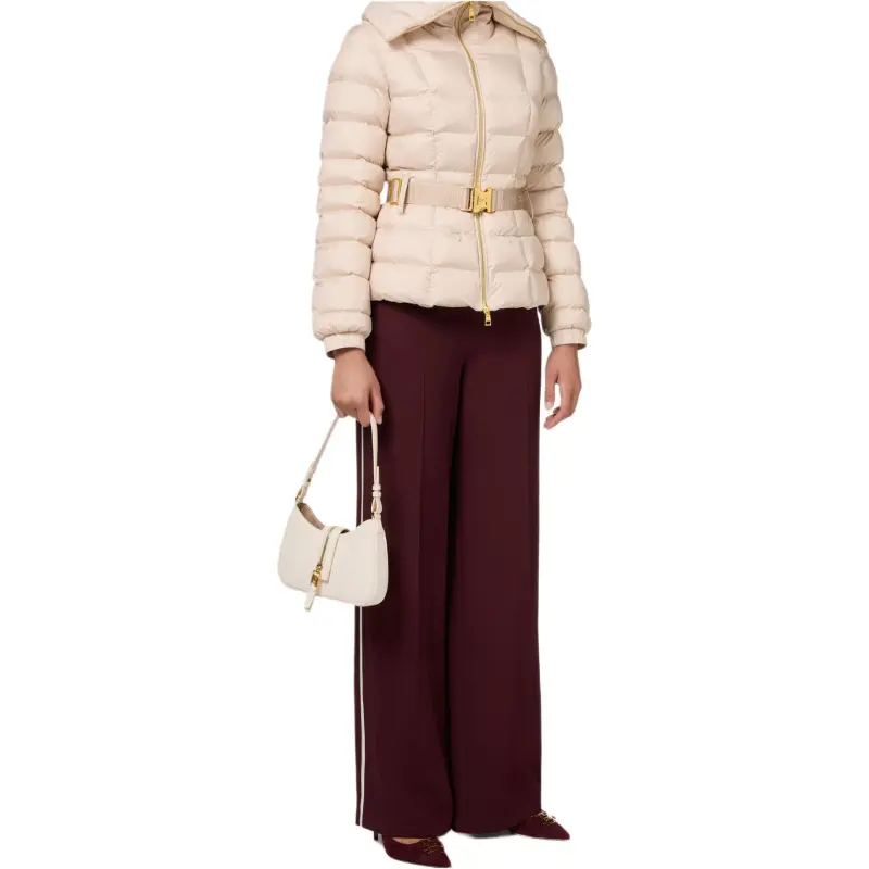 Elisabetta Franchi Wide Collared Belted Jacket-4