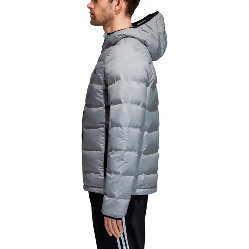 Adidas Helionic Down Jacket Men's Medium Heather Gray-4