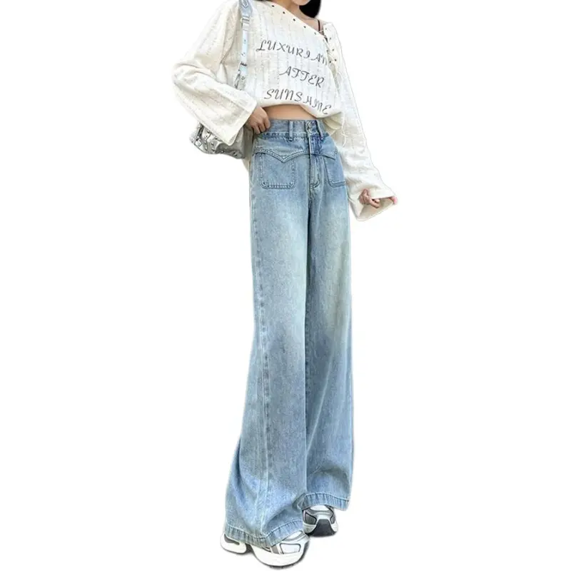 Concubine Zhu Jeans Women's Light Blue-2