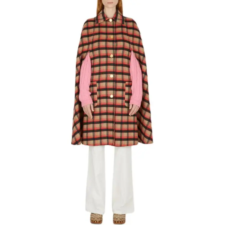 GUCCI Reversible GG-print Cape Coat-3