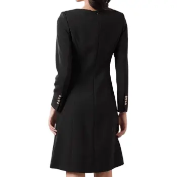 ONE SHALLOW Long Sleeved Dresses Women's Black