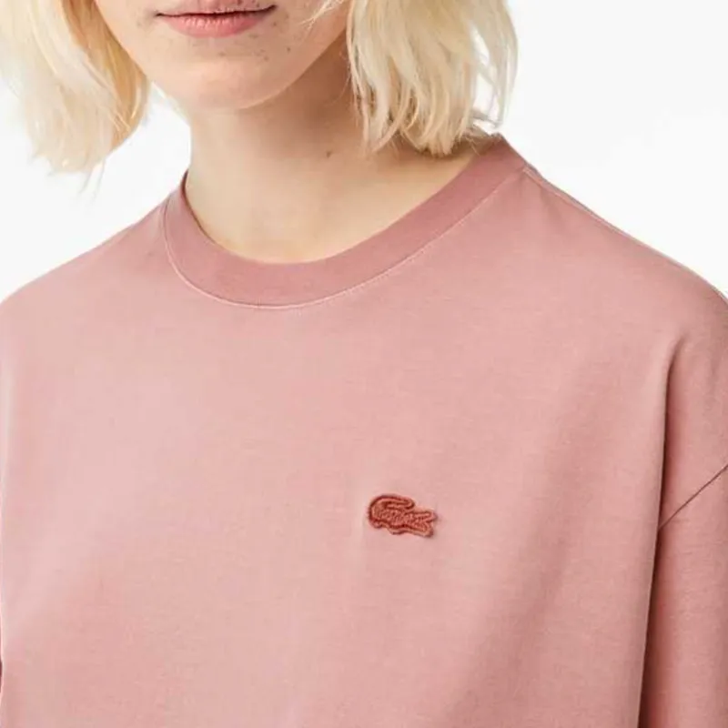 LACOSTE Crop Tops Women's Pink-2