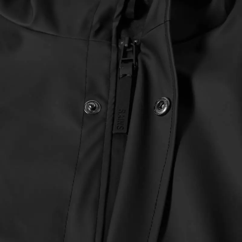 Rains Drawstring Long Sleeved Hooded Coat-7