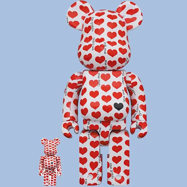 Bearbrick Amplifier White Heart-1