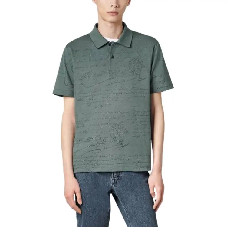 BERLUTI Polo Shirts Men Green-2