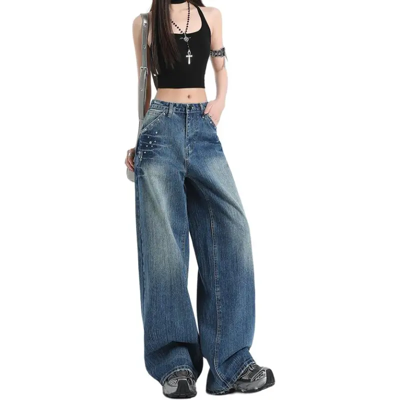 Concubine Zhu Jeans Women's Vintage Blue-2