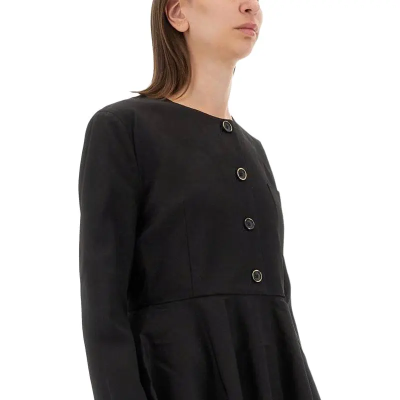 UMA WANG Peplum Button Detailed Top-3