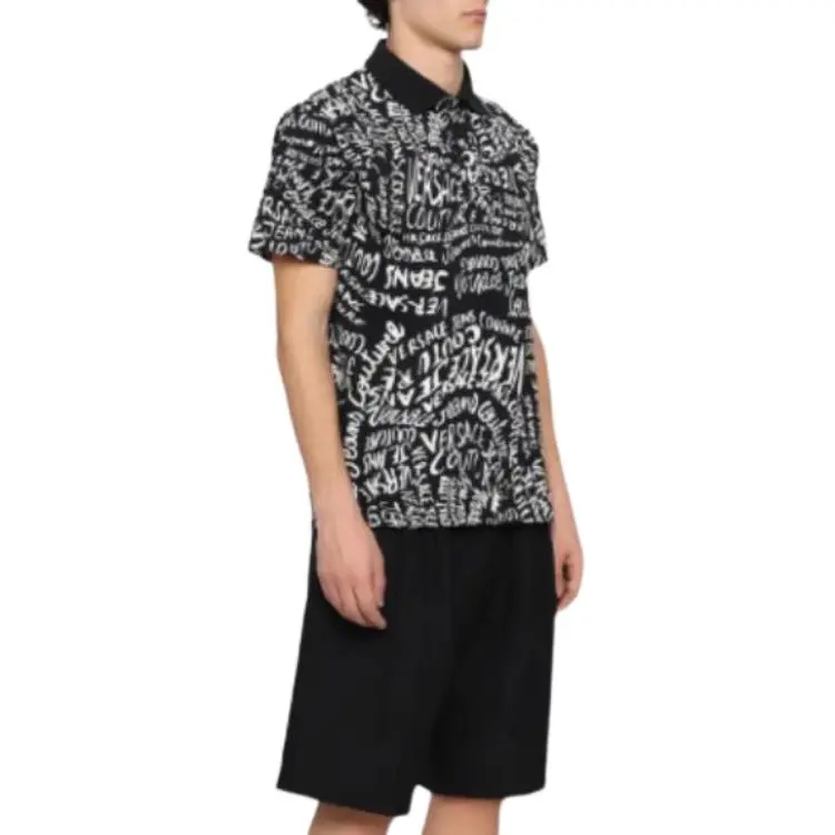 VERSACE JEANS COUTURE Logo print Polo Shirt-5