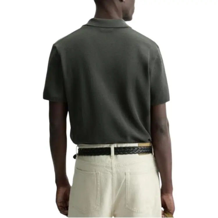 ZARA Polo Shirts Men Khaki-3