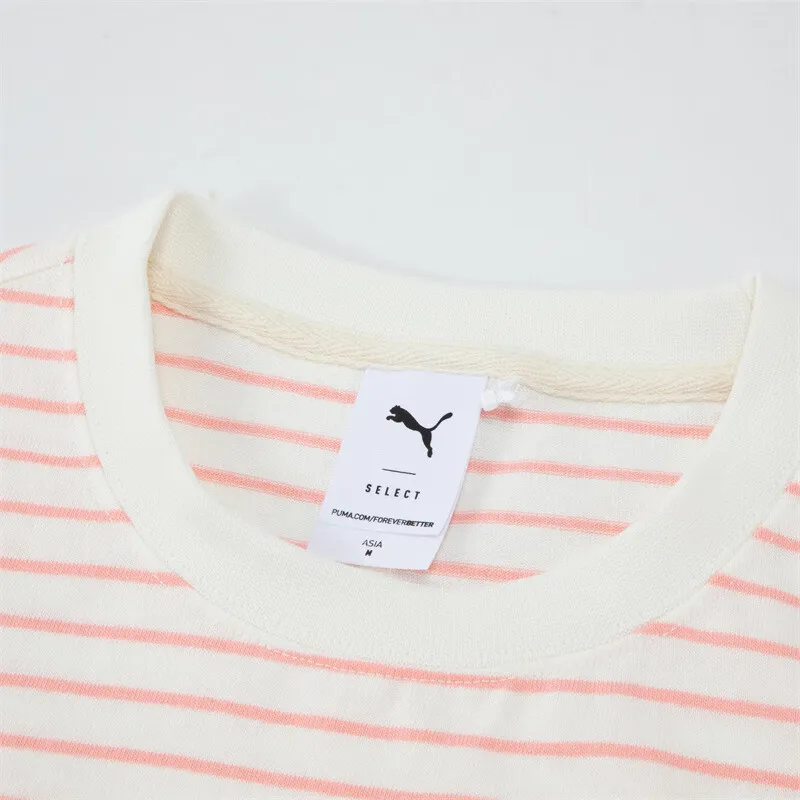 PUMA NAVY PACK T Shirt Women's Peach Pink-3