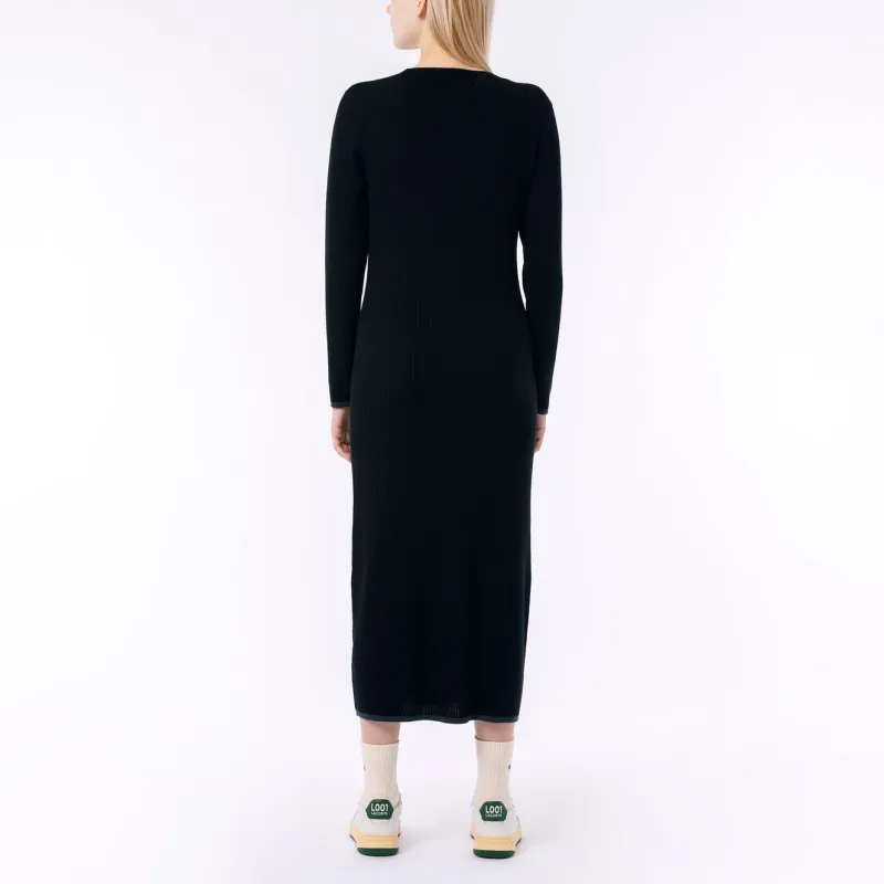LACOSTE Long Sleeved Dress Women's Black-3