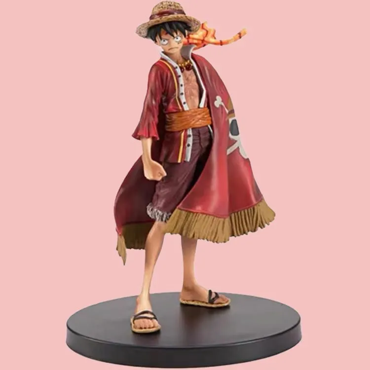 BANPRESTO Monkey D. Luffy One Piece The Grand Line Men 15th Anniversary Monkey D. Luffy Figure Bonus Gifts-3