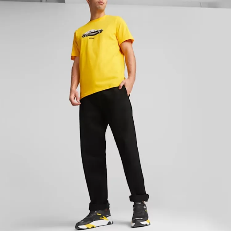 PUMA Porsche Legacy T Shirt Men's Yellow-2