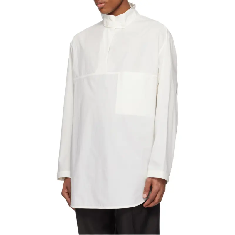 Lemaire High Neck Long Sleeved Shirt-4