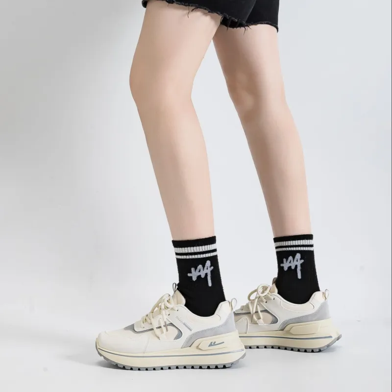 Warrior Anti Slip Wear Resistant Low Top Casual Shoes Women's Beige Gray-7
