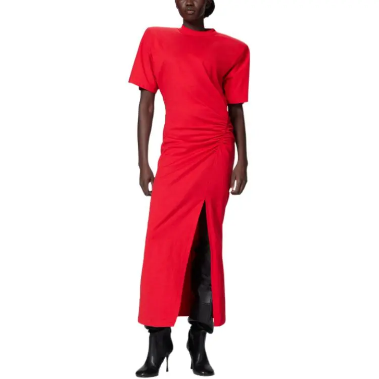 PINKO Short Sleeved Dress Women's Red-3