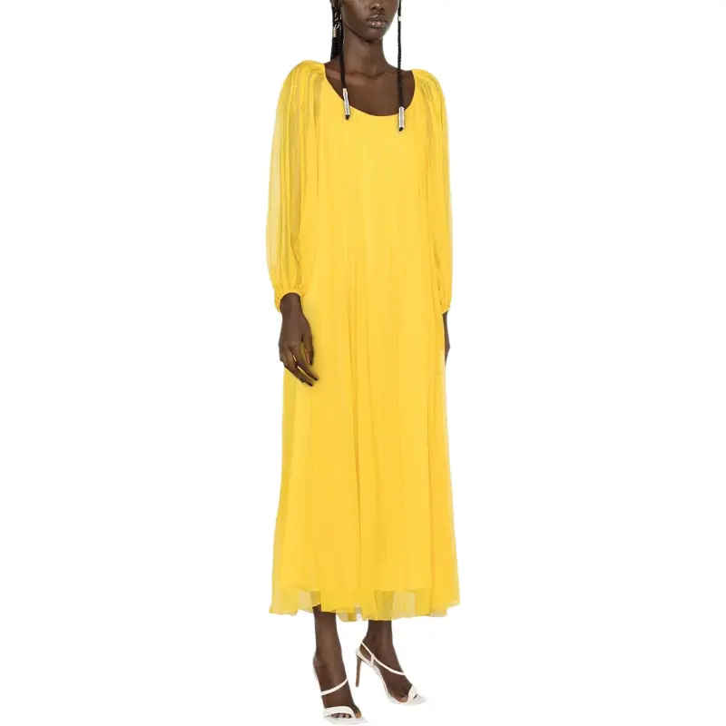 Chloé Long Sleeved Dresses Women's Yellow-5