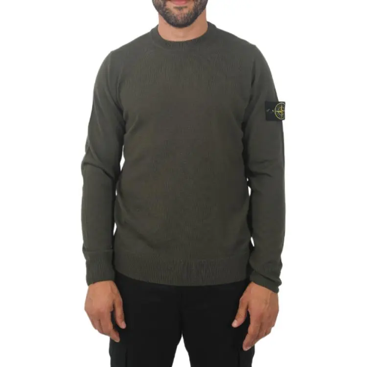 STONE ISLAND Logo Patch Crewneck Jumper-3