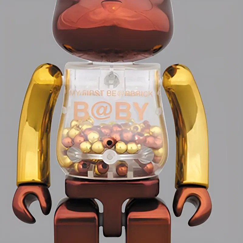 Bearbrick Medicom Super Alloyed My First Bearbrick Baby Steampunk Brown-2
