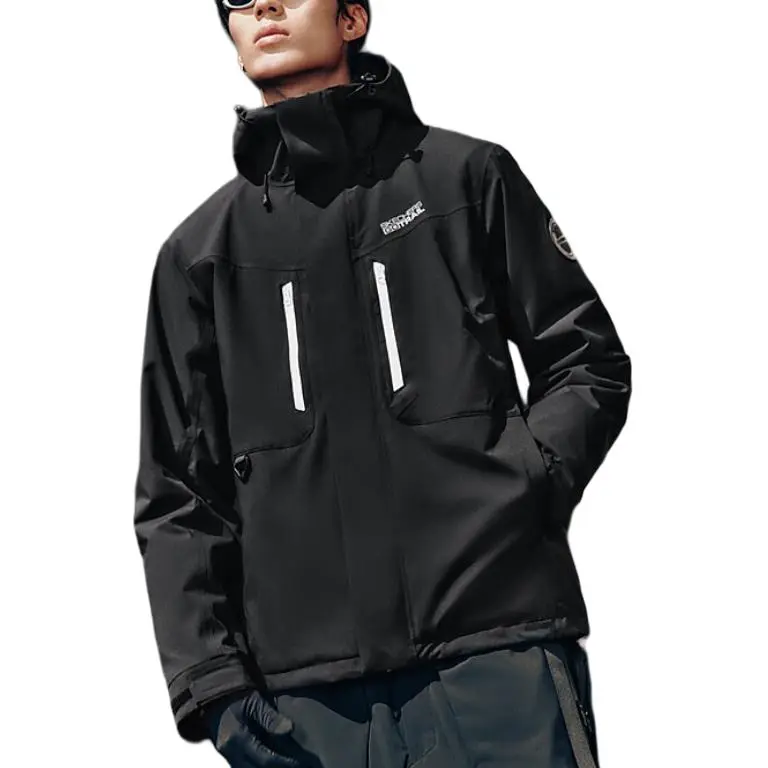 Skechers Waterproof And Windproof To Keep Warm Windbreaker Jacket Men's Carbon Black-2
