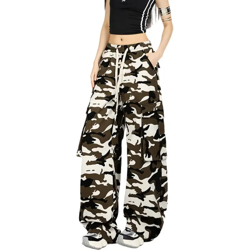 NHZN Jeans Women's Army Green Camouflage-2
