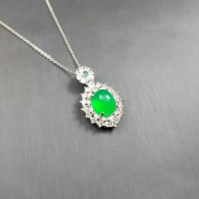 Gifts Chalcedony Necklaces Women's-16