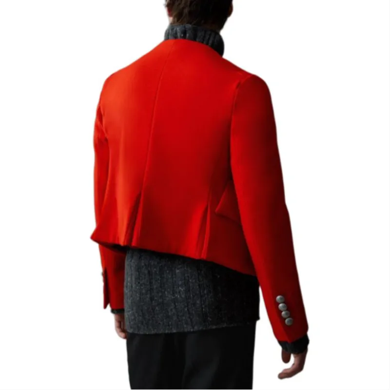 Burberry Jackets Men Red-4