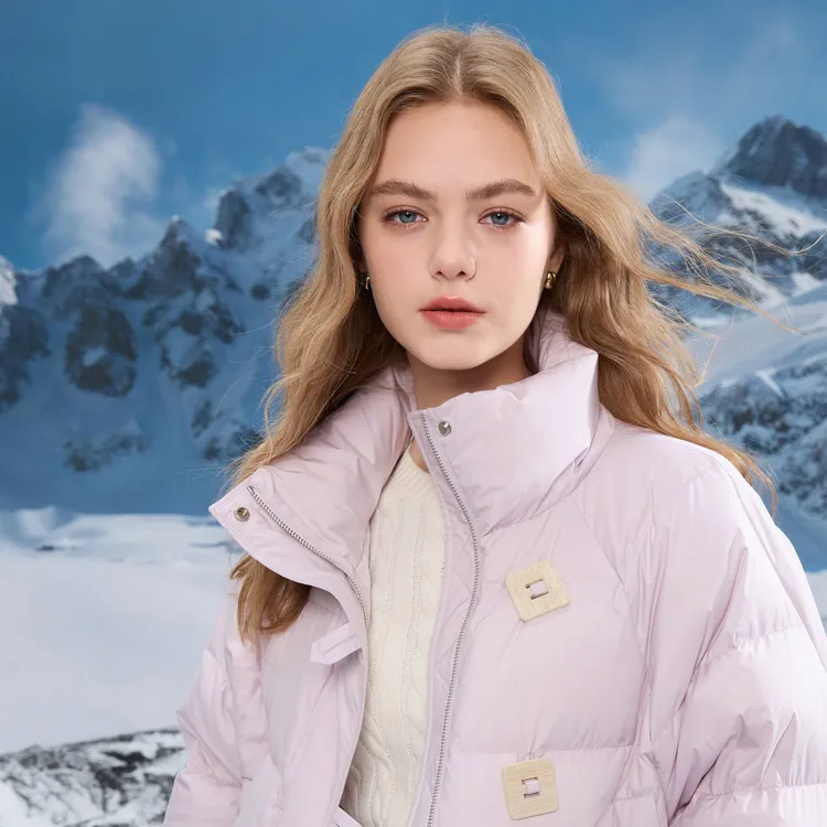 3COLOUR Down Jacket Women's Light Purple-2