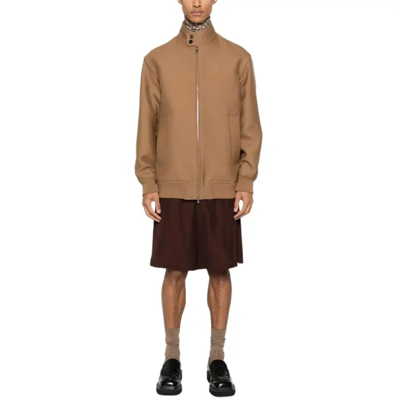 GUCCI Twill Weave Zipped Bomber Jacket-1