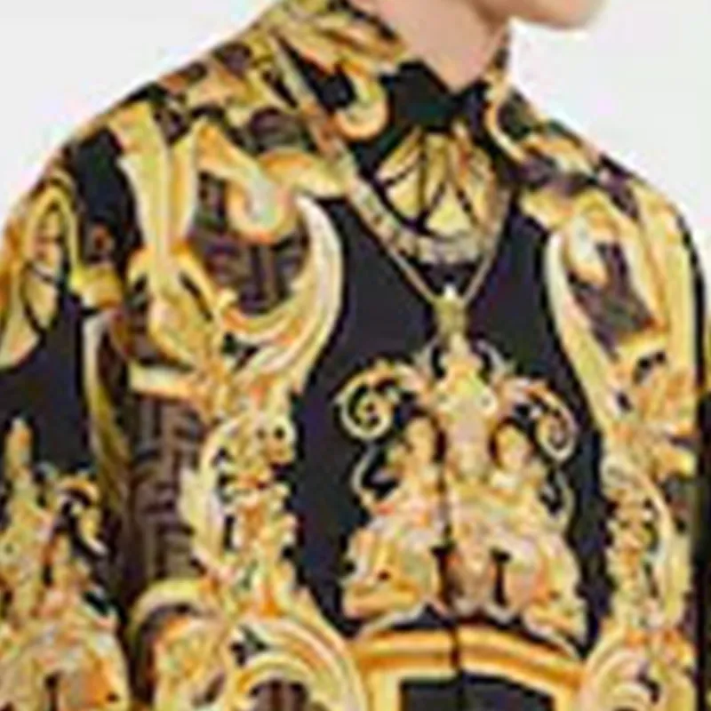 Versace X FENDI X VERSACE Shirts Men Multicolor-3