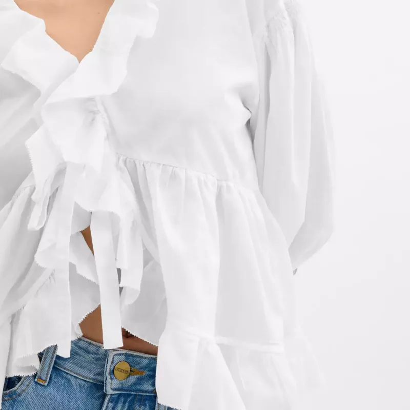 COACH Shirts Women's White-4